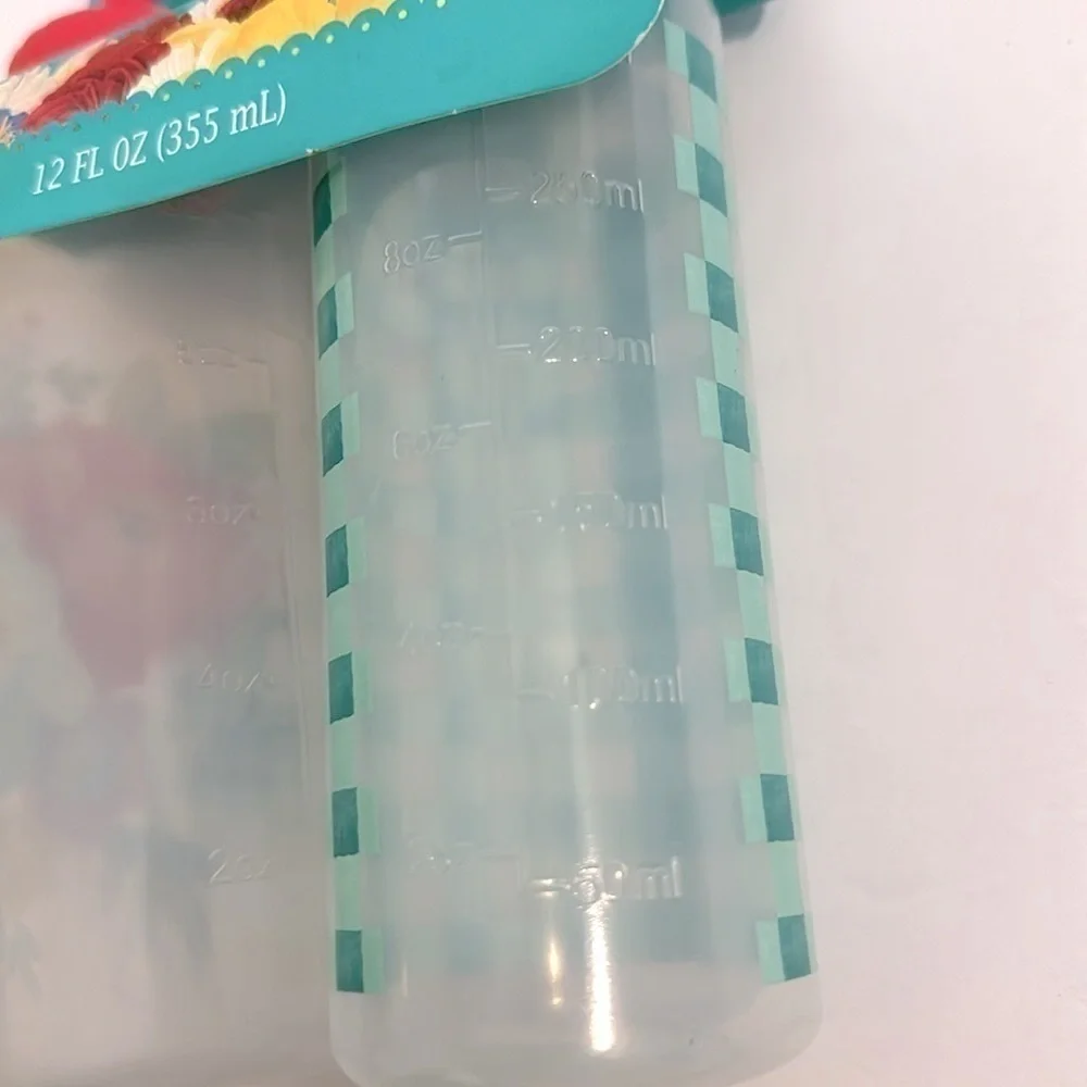 Pioneer Woman Plastic Dispenser Bottle Sweet Romance & Teal Check 2Pc Set New